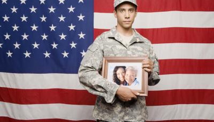 Give time or goods to veterans, soldiers and their families.