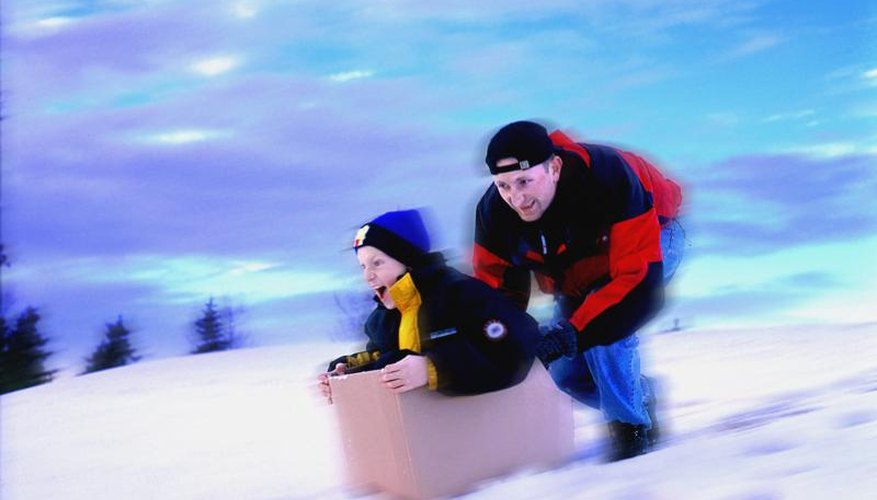 How to Make a Sled Out of Cardboard