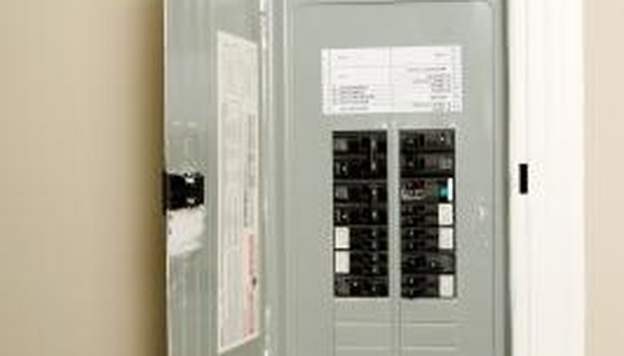 Some electrical panels are recessed, while others are wall-mounted. Some electrical panels are recessed, while others are wall-mounted.