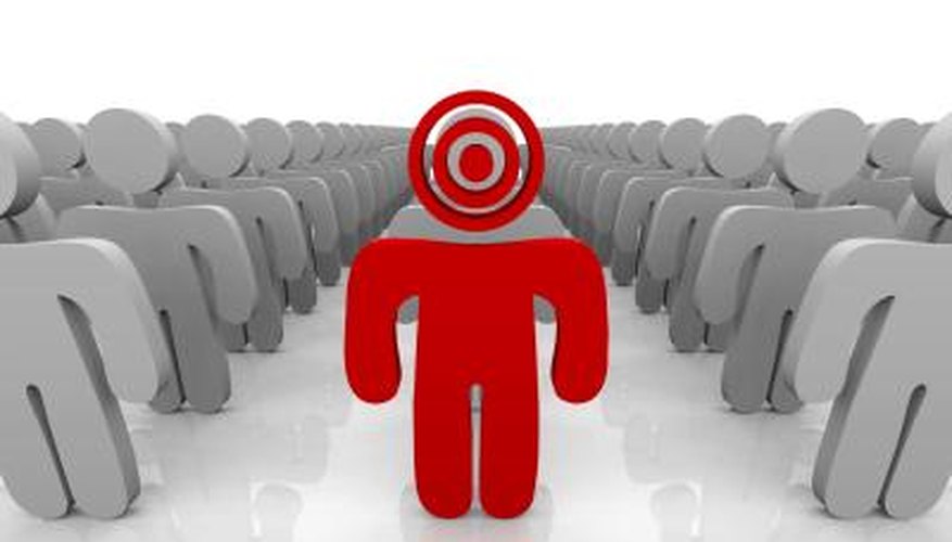 Photo Credit: Chris Lamphear/Hemera/Getty Images 3D rendering of targeting a customer; standing out.