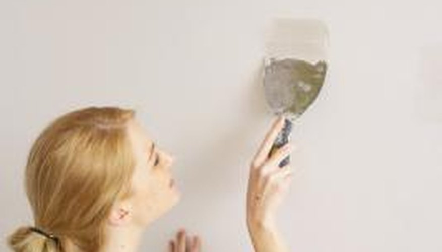 A taping knife will smooth out drywall compound. A taping knife will smooth out drywall compound.