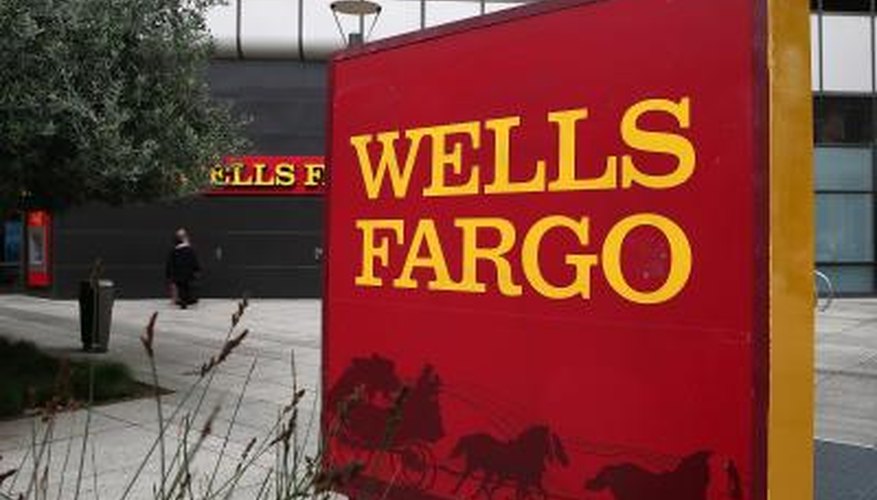 Exterior of a Wells Fargo bank branch