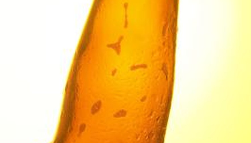 Beer naturally adds shine to oak baseboards. Beer naturally adds shine to oak baseboards.