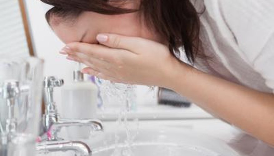 Wipe the toothpaste off in the morning. Wipe the toothpaste off in the morning.
