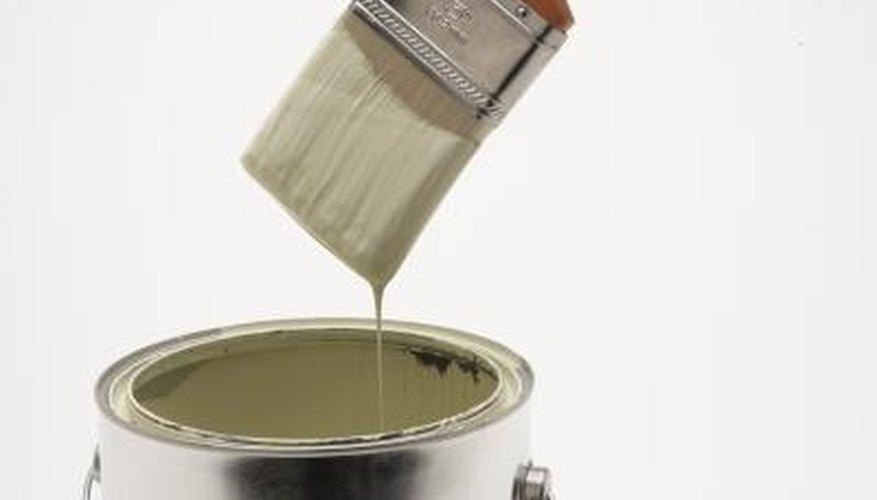 Paint forms a barrier on the surface of wood to prevent moisture absorption. Paint forms a barrier on the surface of wood to prevent moisture absorption.