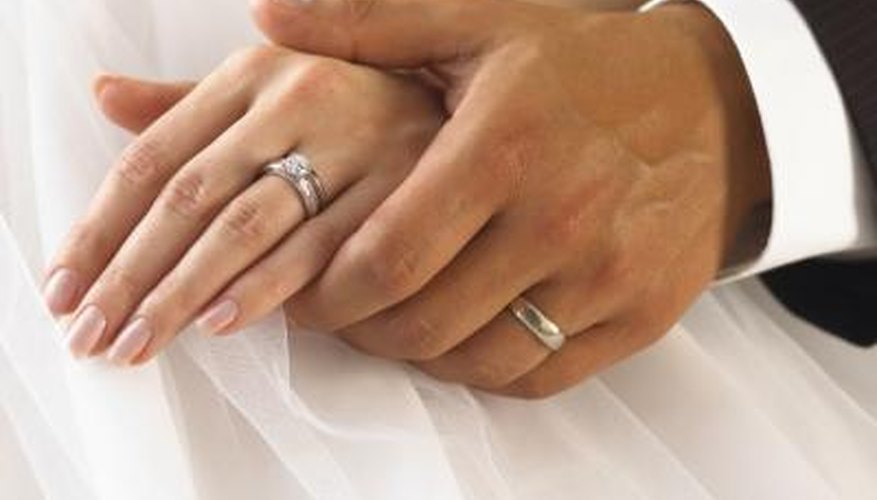 Married couple holding hands Married couple holding hands