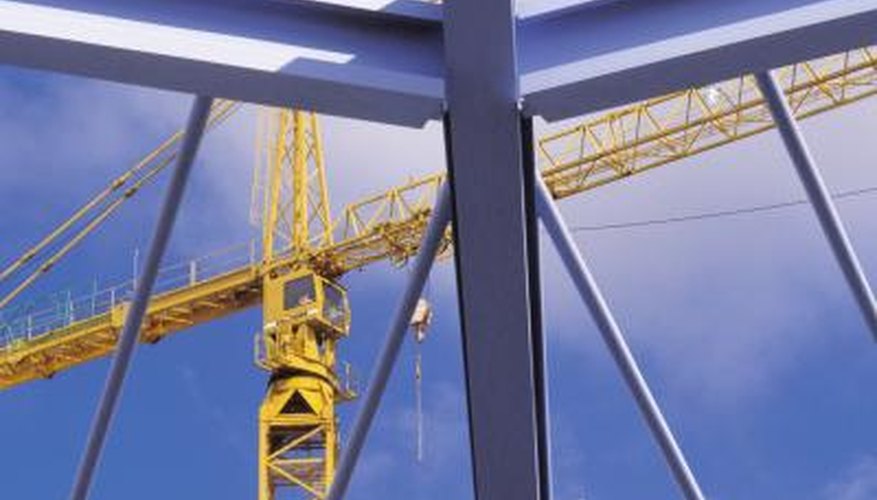 Steel columns form the skeleton of most commercial and industrial buildings. Steel columns form the skeleton of most commercial and industrial buildings.