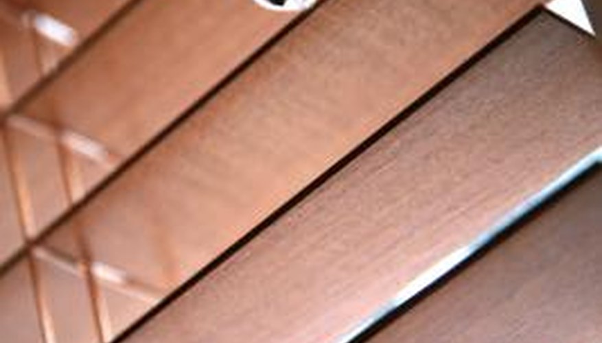 Faux wood blinds resist sun fading if they are made right. Faux wood blinds resist sun fading if they are made right.