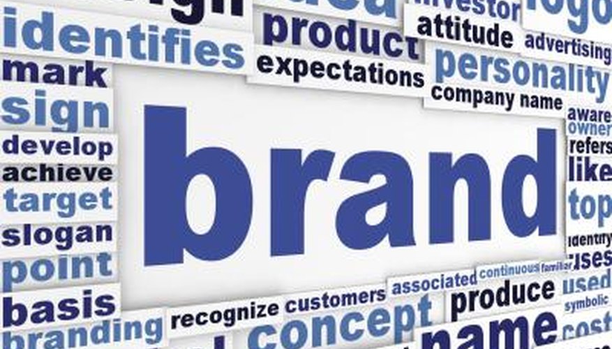 Photo Credit: kondyukandrey/iStock/Getty Images Close up of words relating to branding and design.