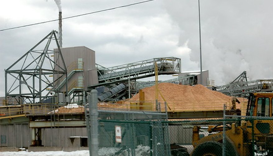 Wood chip production Wood chip production
