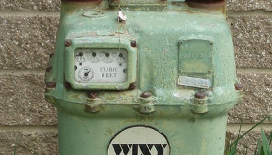 A typical gas meter.