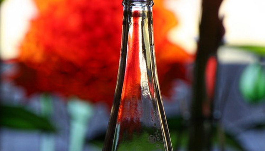 Botella de vidrio.