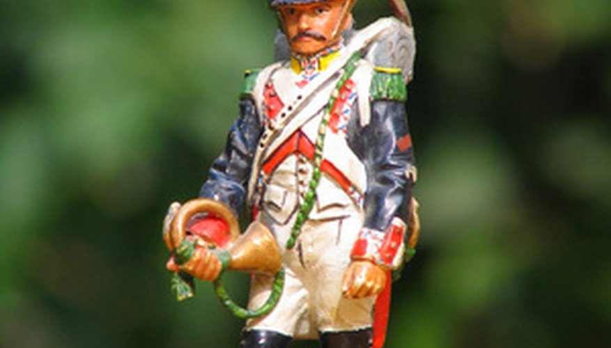 Metal soldiers offer modelers high levels of detail. Metal soldiers offer modelers high levels of detail.