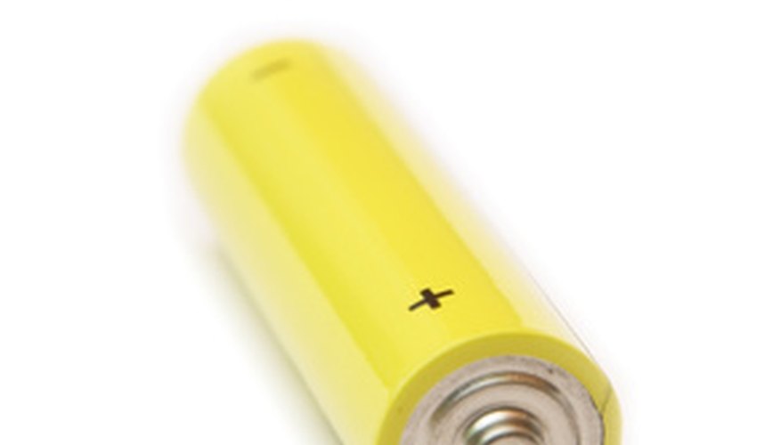 Photo Credit: battery image by javarman from <a href='http://www.fotolia.com'>Fotolia.com</a> It's an easy task to connect two LiPo batteries.