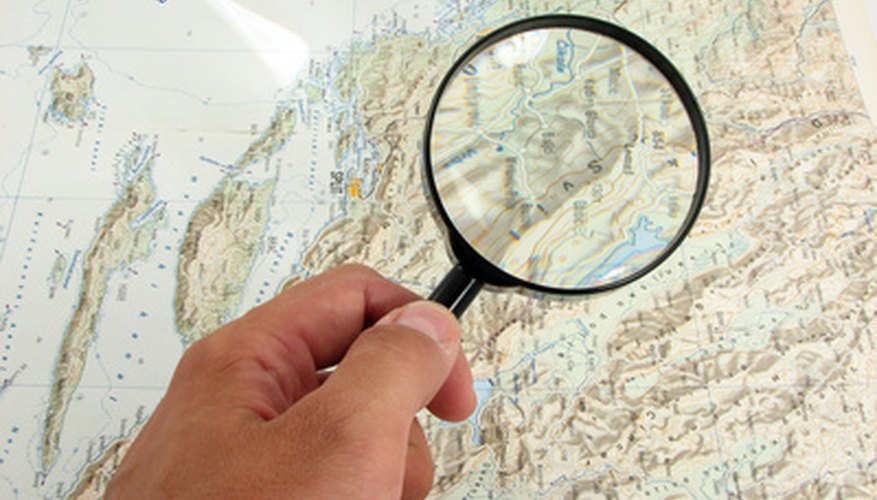 Photo Credit: searching image by dinostock from <a href='http://www.fotolia.com'>Fotolia.com</a> Find UTM coordinates of any address in just a few simple steps.