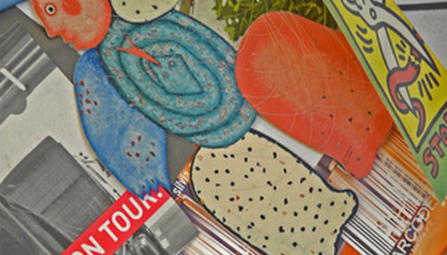 Haz un collage de papel con imagenes de revistas.