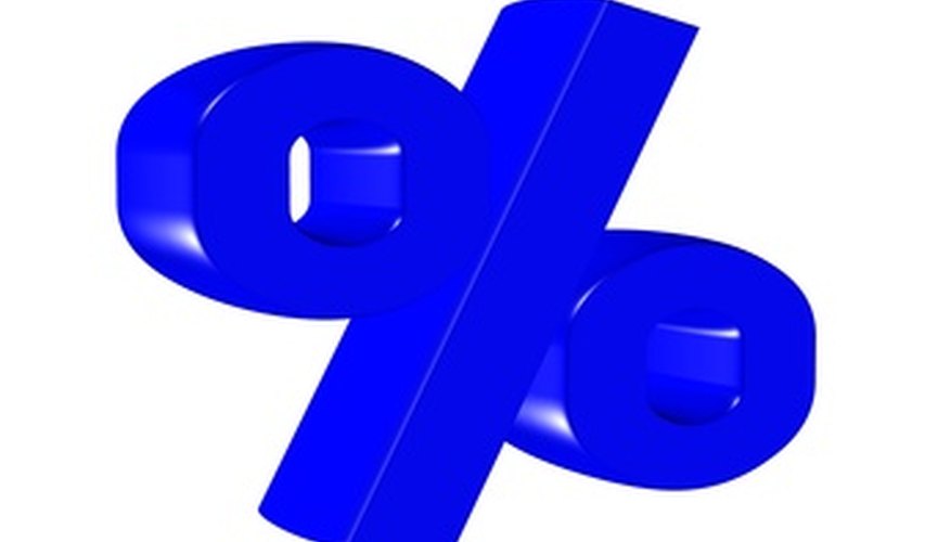 Photo Credit: percent image by Soja Andrzej from <a href='http://www.fotolia.com'>Fotolia.com</a>