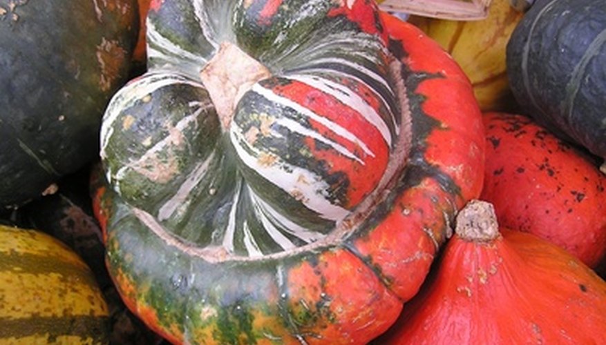 Las calabazas también pueden usarse para crear un centro de mesa único.