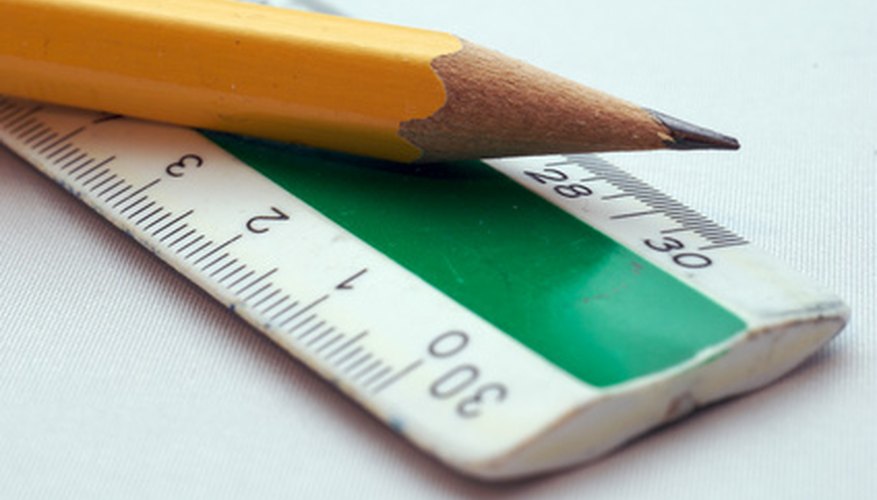 Pencil and ruler Pencil and ruler