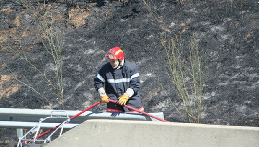 Una fotografía de un bombero puede ayudarte a diseñar el disfraz de bombero de tu hijo.