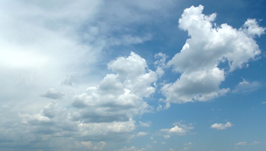 Photo Credit: in astable weather image by Oleg Kapustin from <a href='http://www.fotolia.com'>Fotolia.com</a> Look at your water barometer to determine the weather.