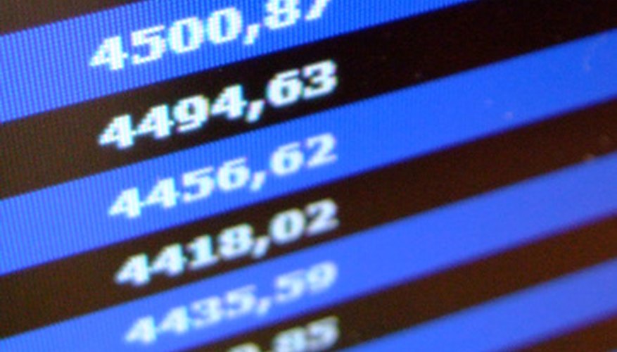 Market index calculation methods.