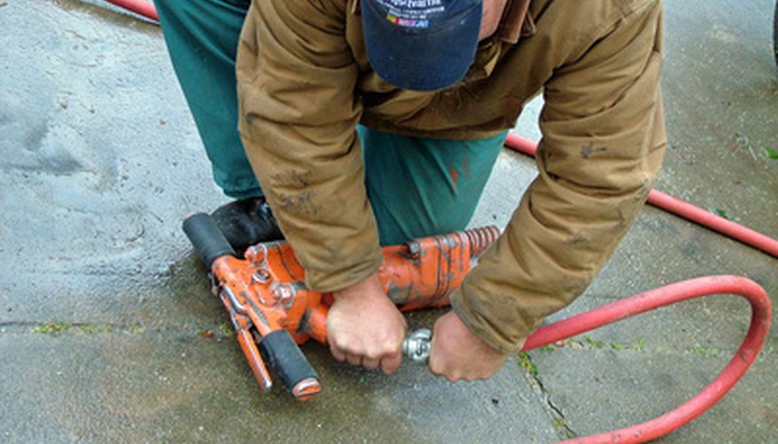 people at work, air compressor