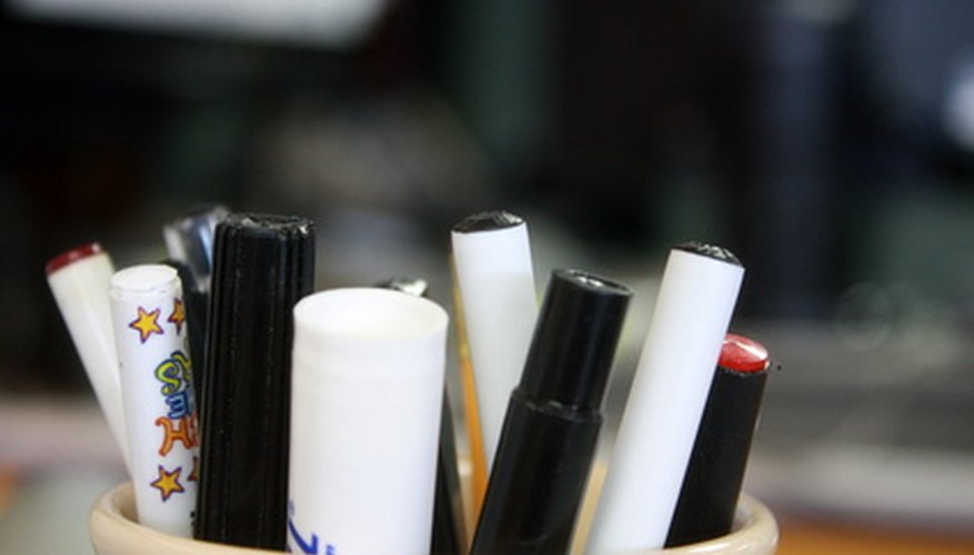 How To Organize An Office Supply Closet Bizfluent Keep Pens And Other Writing Utensils Together To Make Them Easier Find In The Office