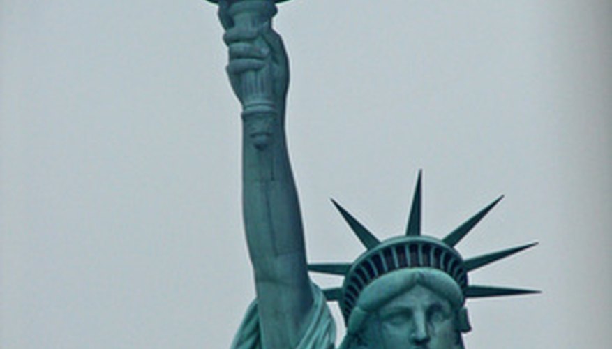 Las características físicas de la Estatua de la Libertad son intrincadas.