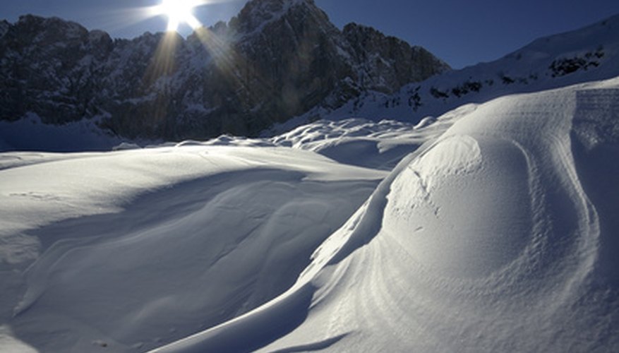 Snow must be windblown and compact. Snow must be windblown and compact.