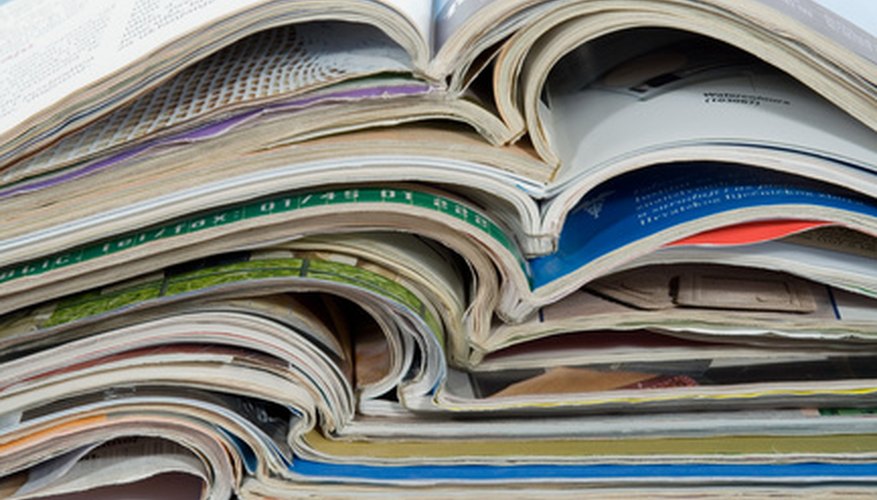 Photo Credit: different magazines studio isolated on white image by dinostock from <a href='http://www.fotolia.com'>Fotolia.com</a> Know your magazine's demographic.