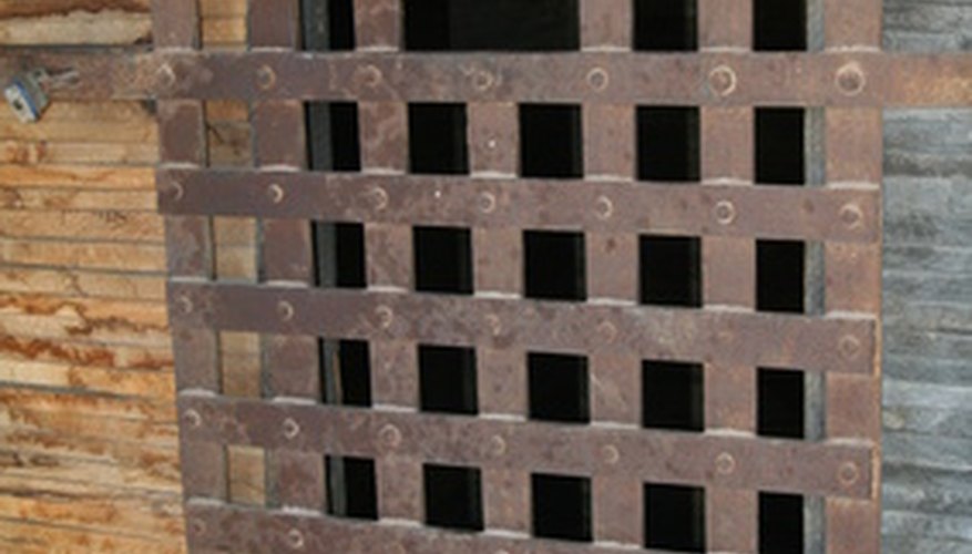Photo Credit: jail door image by michael langley from <a href='http://www.fotolia.com'>Fotolia.com</a> If you've been to jail, you probably won't work for the FBI.