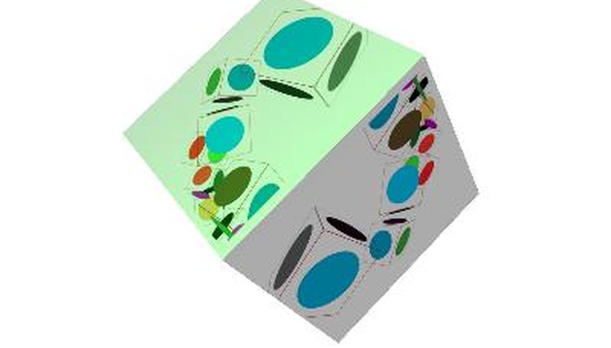 Un cubo es un sólido tridimensional.