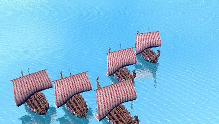 Las naves de los vikingos recorrieon Europa.