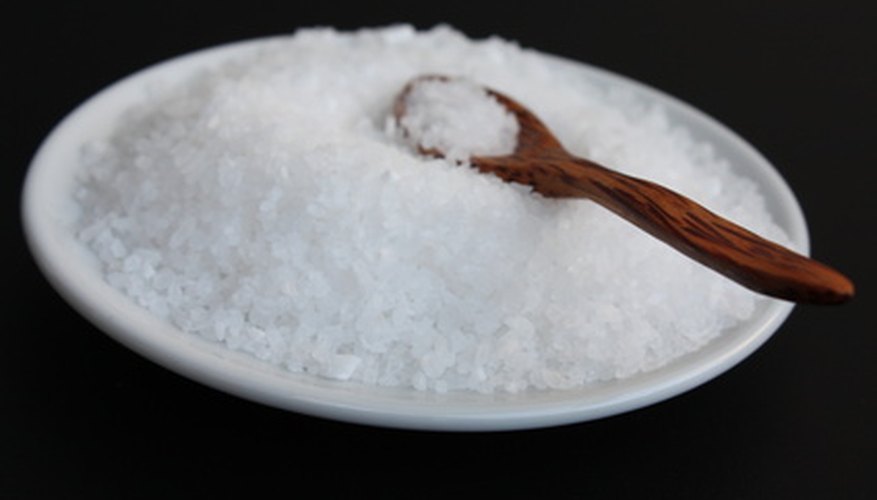Photo Credit: Salt image by lefebvre_jonathan from <a href='http://www.fotolia.com'>Fotolia.com</a> The purity of salt is all about the chemicals.