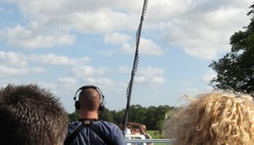 Photo Credit: sound recordest in shooting for tv show/movie,comm image by L. Shat from <a href='http://www.fotolia.com'>Fotolia.com</a> An internship as a director's assistant provides experience that's priceless