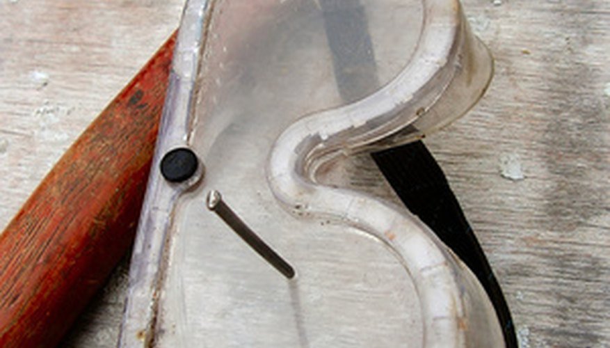 Safety goggles should be in the tool chest of every home owner. Safety goggles should be in the tool chest of every home owner.