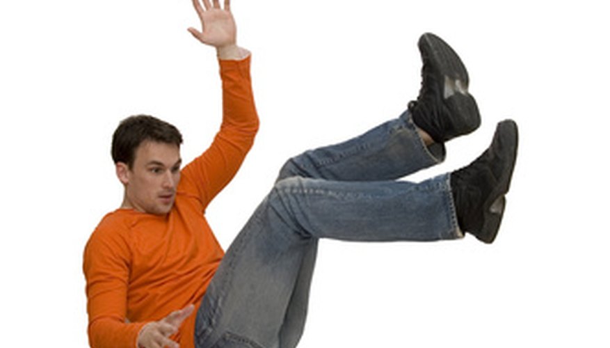 Man slipping Man slipping
