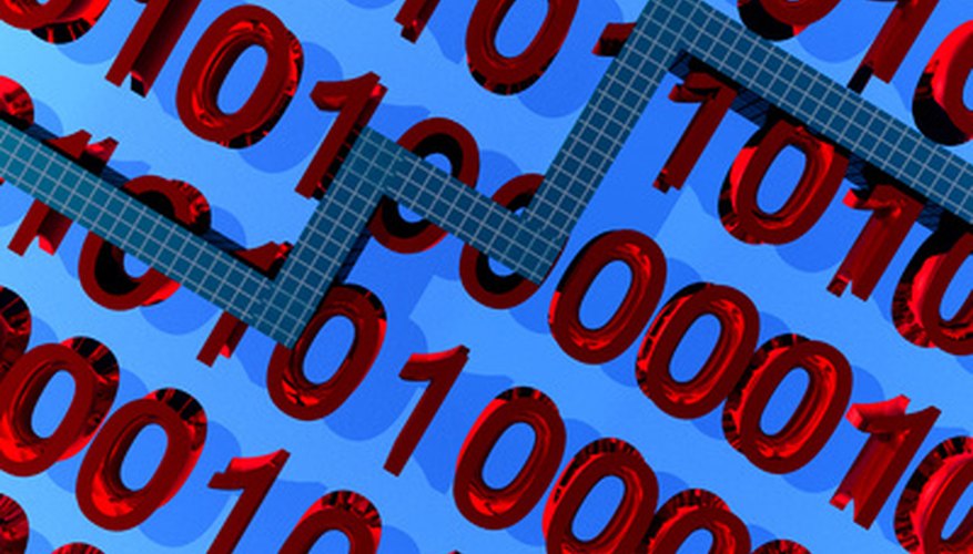 Photo Credit: binary image by chrisharvey from <a href='http://www.fotolia.com'>Fotolia.com</a> Digital inverters invert binary code; sine wave inverters invert DC to AC power.