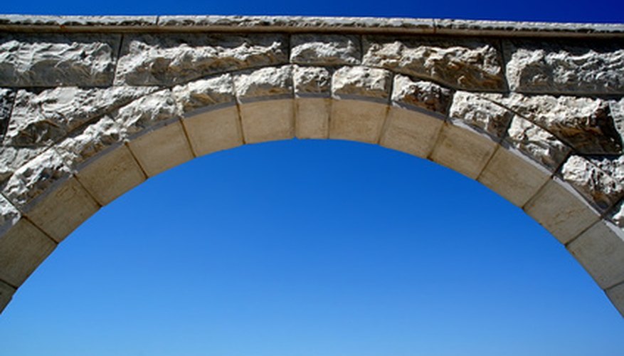Photo Credit: arc image by Snezana Skundric from <a href='http://www.fotolia.com'>Fotolia.com</a> An arc is a portion of a circle.
