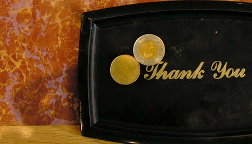 Leaving tips is common etiquette.
