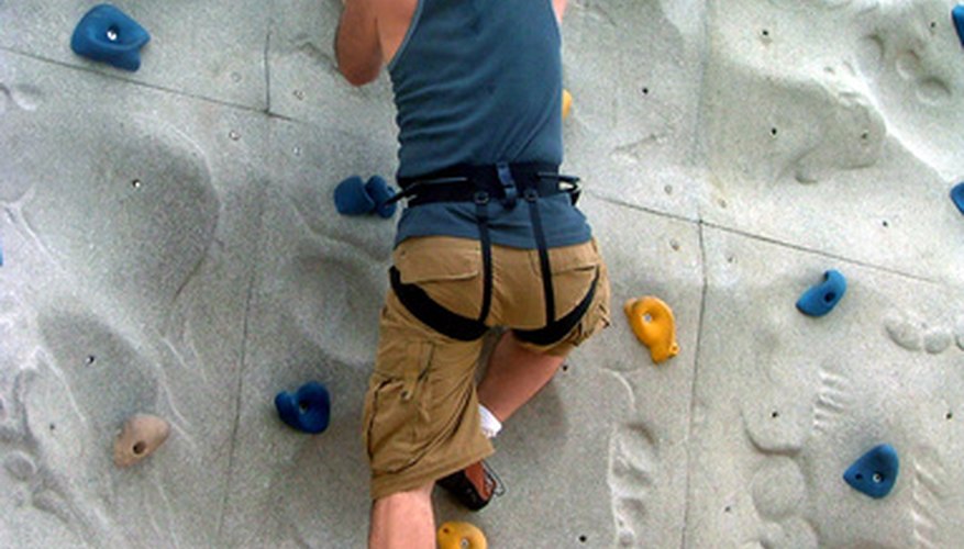 Photo Credit: rock wall climbing image by Leticia Wilson from <a href='http://www.fotolia.com'>Fotolia.com</a>