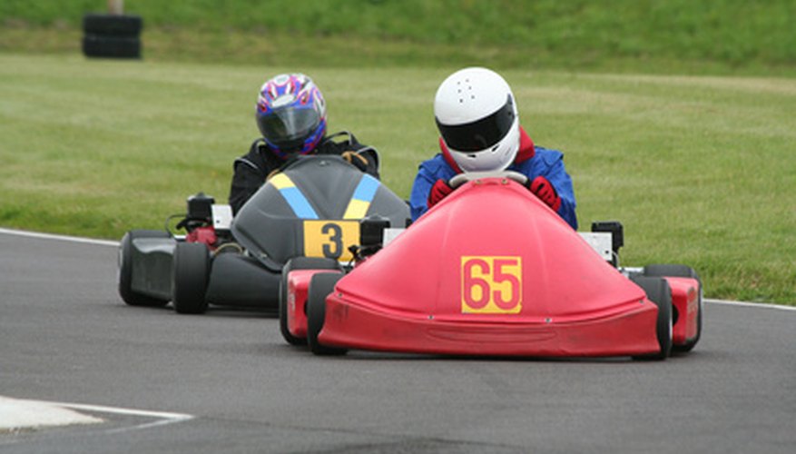 Two racing endurance karts