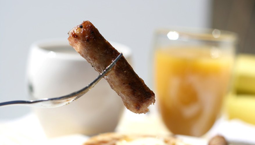 Offer items such as sausage on a