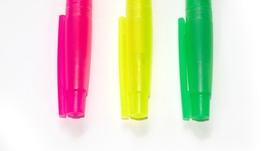 A menudo se pueden reparar los rotuladores fluorescentes.