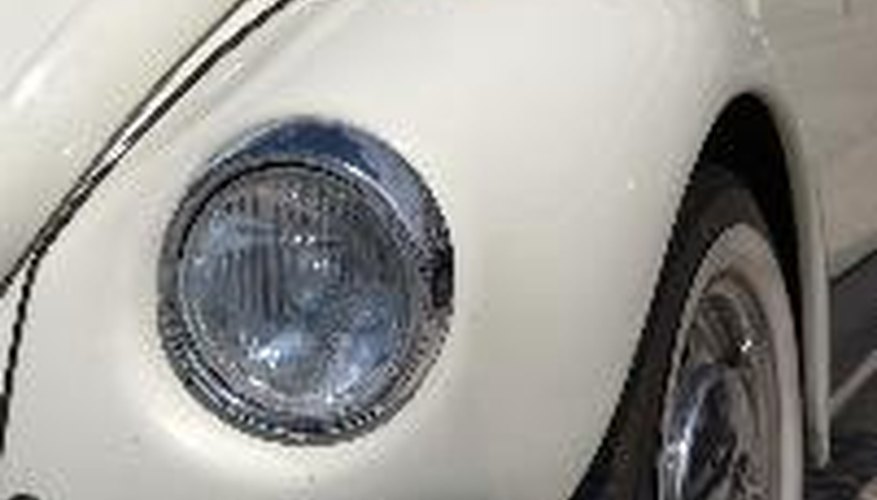 White VW beetle