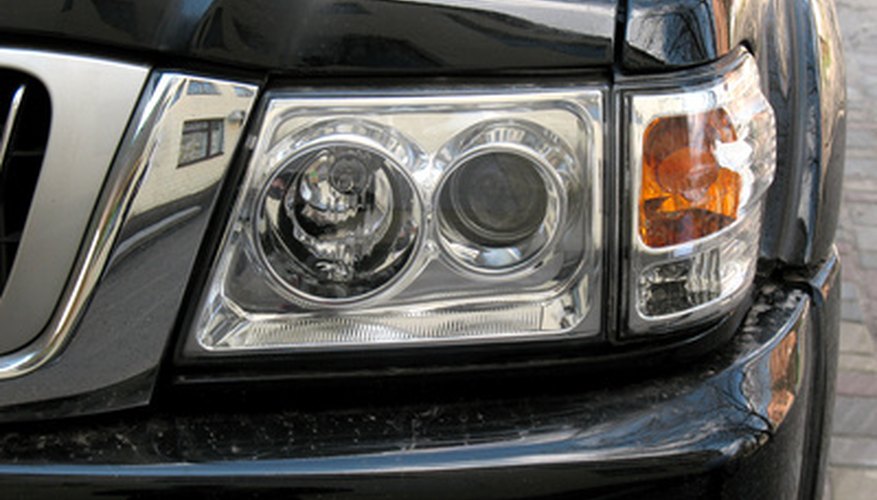 4x4 jeep`s head light.