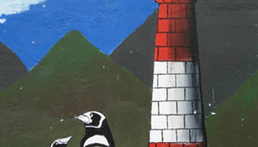 Alegra un pasillo o un aula con un mural.