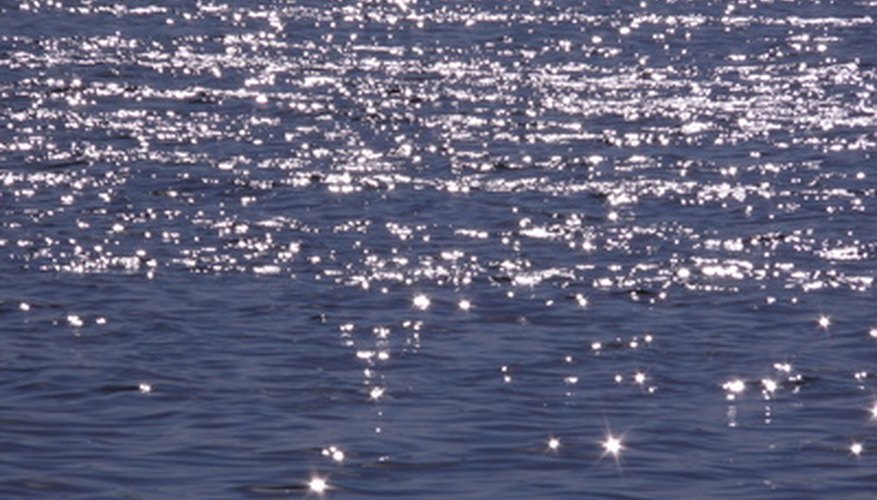 Horizontal patterns in the water. Horizontal patterns in the water.
