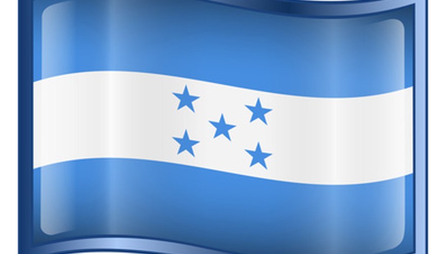 Bandera hondureña.